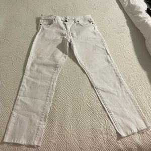 White 35,5 inch long pants